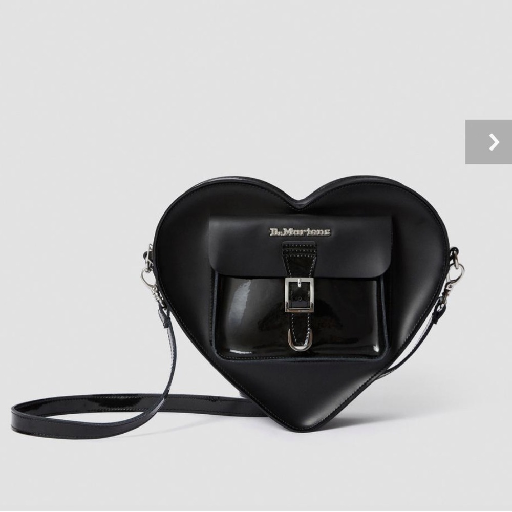 Dr. Martens Black Heart Crossbody Bag